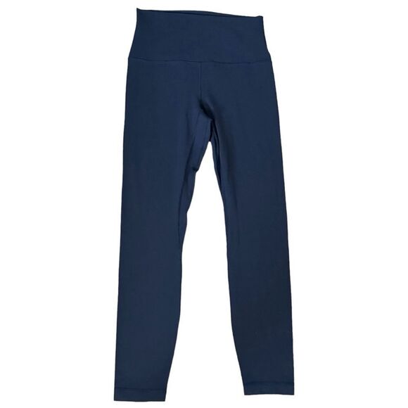 Lululemon Blue Stretchy Workout Leggings. 6. - Picture 1 of 7